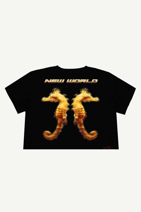 CROP TOP GOLDEN DRAGONS - Back