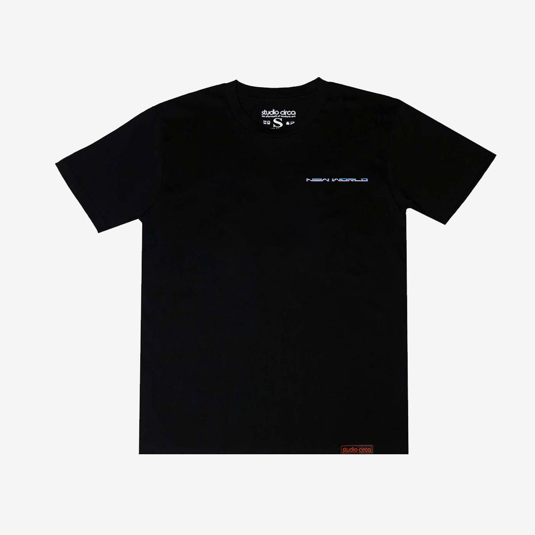 NEW WORLD RED ORBS TEE - Front Print