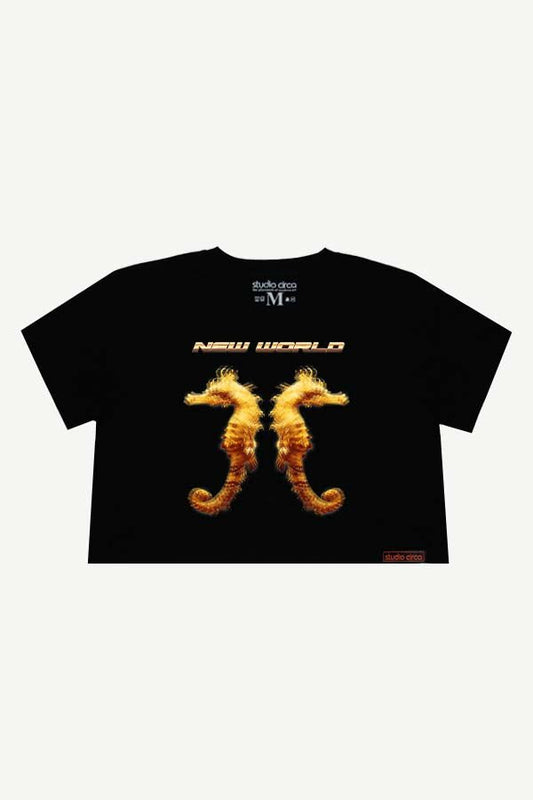 CROP TOP GOLDEN DRAGONS